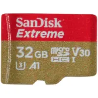 SanDisk Extreme microSDHC-Kort Box 32 GB A1 Application Performance Class, v30 Video Speed Class