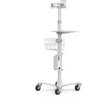 Compulocks Group Compulocks Medical Rolling Cart Extended - VESA Compatible - Vagn - för LCD-display - medicinsk - vit - skärmstorlek: upp till 15 tum - för Compulocks Medical Rolling Cart Extended - VESA Compatible