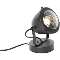 QAZQA Industriell bordslampa svart 18 cm - Emado