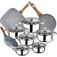 San Ignacio Cassel 18/22 Cm Pk3854 Kastrullset Med Stekpannor 12 Bitar