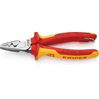 Knipex 97 78 180 T Crimptång Ändhylsor 0.25 till 16 mm²