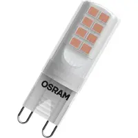 Ledvance OSRAM - LED-glödlampa - form: P15 - glaserad finish - G9 - 2.6 W (motsvarande 28 W) - klass E - varmt vitt ljus - 2700 K