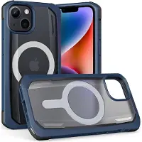 Raptic X-Doria säkert fodral iPhone 14 med MagSafe pansarblått hölje