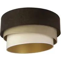 Duolla Taklampa Devon , dimbar, Brun / rost, Vardagsrum / matsal, Textil / tyger / siden, Modern, Taklampa