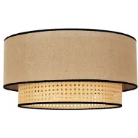 Duolla Taklampa Big Boho , dimbar, Ljust trä, Vardagsrum / matsal, Textil / tyger / siden, Lantlig / rustik, Taklampa