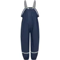 Color Kids Regnbyxor m. Hängslen - PU - Navy - - 5 år (110) - Regnbyxor