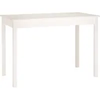 vidaXL Matbord vit 110x55x75 cm massivt furuträ