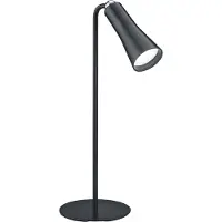 TRIO Leuchten LED skrivbordslampa Maxi, dimbar, Svart, Vardagsrum / matsal, Metall, LED-bordslampa