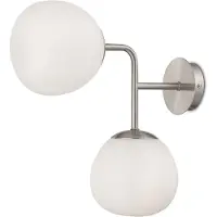 Maytoni Vägglampa Erich, dimbar, Aluminium / grå / zink, Vardagsrum / matsal, Metall, Vägglampa, vägglampa inomhus