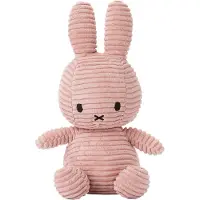 Nijntje Gosedjur - 23 cm - Miffy ECO Corduroy - Rosa - - One Size - Gosedjur