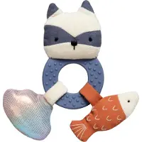 Sebra Activity Rattle - Mini - Raccoon Rebel - - One Size - Skallra