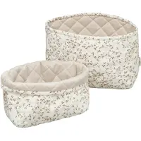 Cam Cam Copenhagen Förvaringskorg - 2-pack - 22x15/24x17 cm - Quilted - Lig - - One Size - Korg