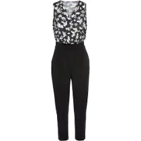 LASCANA Jumpsuit svart / vit