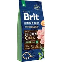 Brit Premium By Nature Junior Xl Kyckling Hundmat 15kg