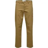 Selected New Miles Straight Fit Chinobyxor