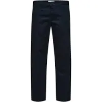 Selected New Miles Straight Fit Chinobyxor