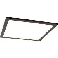 QAZQA Taklampa svart 40 cm inkl LED med fjärrkontroll - Liv