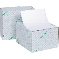 Rillstab 17949 löpande papper 2-faldig | 240mm x 305mm (12") | 1,000 ark | 60g | vit