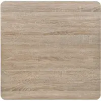 vidaXL MDF bistrobord med stålbas 80x80x75 cm ek