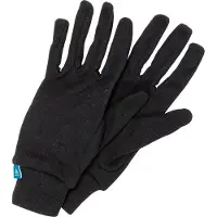 Odlo - Barns skidhandskar - Gloves Full Finger Active Warm Eco Kids Black för Unisex - Barnstorlek S - Svart