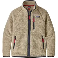 Patagonia - Varumärken - Boys' Retro Pile Jkt El Cap Khaki för Unisex - Barnstorlek M - Beige