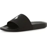 Ralph Lauren för män. 809852071011 Flip-flops Signature svart (44), Karta, Ingen, Strandkläder