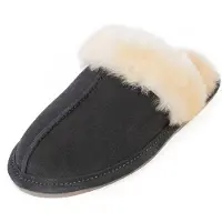Minnetonka Innesko kräm / mörkgrå