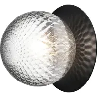 Nuura Design vägglampa Liila 1 Medium, dimbar, Svart, Badrum, Metall, Design, Vägglampa, vägglampa inomhus