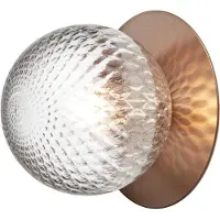 Nuura Design vägglampa Liila, dimbar, Brun / mässing, Badrum, Metall, Skandinavisk, Vägglampa, vägglampa inomhus