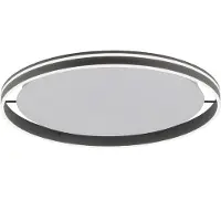 Paul Neuhaus Smart taklampa Q-Vito, dimbar, Svart, Vardagsrum / matsal, Metall, Modern, Smarta hem taklampa