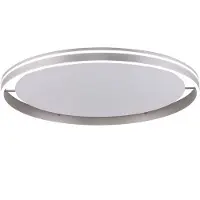 Paul Neuhaus Q-VITO LED-taklampa 79cm stål Q-Vito, dimbar, Aluminium / grå / zink, Vardagsrum / matsal, Metall, Modern, Smarta hem taklampa