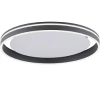 Paul Neuhaus Smart taklampa Q-Vito, dimbar, Svart, Vardagsrum / matsal, Metall, Modern, Smarta hem taklampa