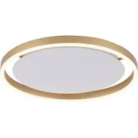 JUST LIGHT LED taklampa Ritus, dimbar, Brun / mässing, Vardagsrum / matsal, Aluminium / grå / zink, Modern, LED-taklampa
