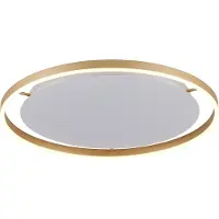 JUST LIGHT LED taklampa Ritus, dimbar, Brun / mässing, Vardagsrum / matsal, Aluminium / grå / zink, Modern, LED-taklampa