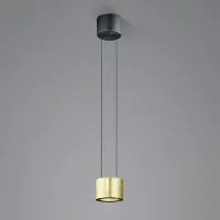 BANKAMP Pendellampa Luce elevata Impulse Flex, dimbar, Mässing / guld, Vardagsrum / matsal, Aluminium / grå / zink, Design