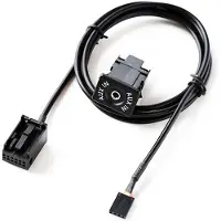 24.Se AUX-adapter med kontakt för Ford Fiesta / Focus / Mondeo / PUMA / MK2 / MK3 / S-MAX