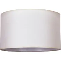 Duolla Lampskärm Roller ecru bomull Ø40cm höjd 22cm , Creme / bärnsten, Textil / tyger / siden