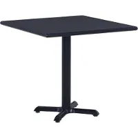 vidaXL Trädgårdsbord svart 80x80x75 cm
