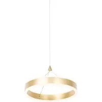 QAZQA Hänglampa mässing 30 cm inkl LED 3-stegs dimbar - Lyani