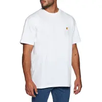 Carhartt WIP - T-shirts - S/S Chase T-Shirt White Gold för UnisexBomull - Storlek XS - Vit