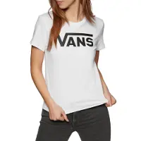 Vans T-shirt 'FLYING V' svart / vit