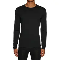 Icebreaker - Underställ - M Merino 200 Oasis LS Crewe Black för UnisexUll - Storlek M - Svart