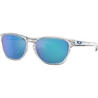 Oakley - Solglasögon - Manorburn Polished Clear Prizm Sapphire för Unisex - Vit