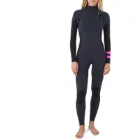 Hurley Plus 5/3 Mm Wfs0012504 Våtdräkt I Neopren För Dam Med Långa ärmar Och Dragkedja I Bröstet
