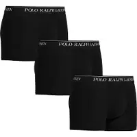 Ralph Lauren för män. 714835887002 Set om 3 boxershorts i svart bomull (M), Hemkläder