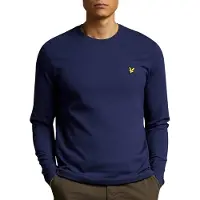 Lyle & Scott T-shirt marinblå / gul / svart