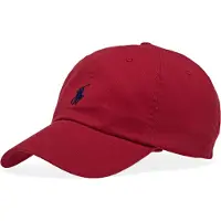 Ralph Lauren unisex. 710548524002 Chino cap i röd bomull (OSFA), Casual