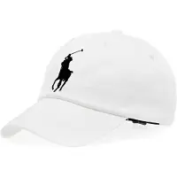 Ralph Lauren Keps 'Classic' svart / vit