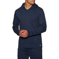 Ralph Lauren för män. 714844760001 Stickad pyjamassweatshirt i marin jersey (S), Hemkläder, Bomull, Marino