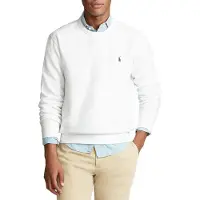 Ralph Lauren för män. 710766772009 Vit RL fleecetröja (XXL), Casual, Bomull